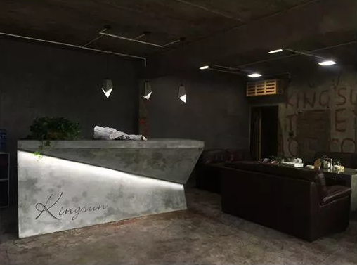 寫(xiě)字樓里那些提高顏值的辦公室前臺~(圖7)