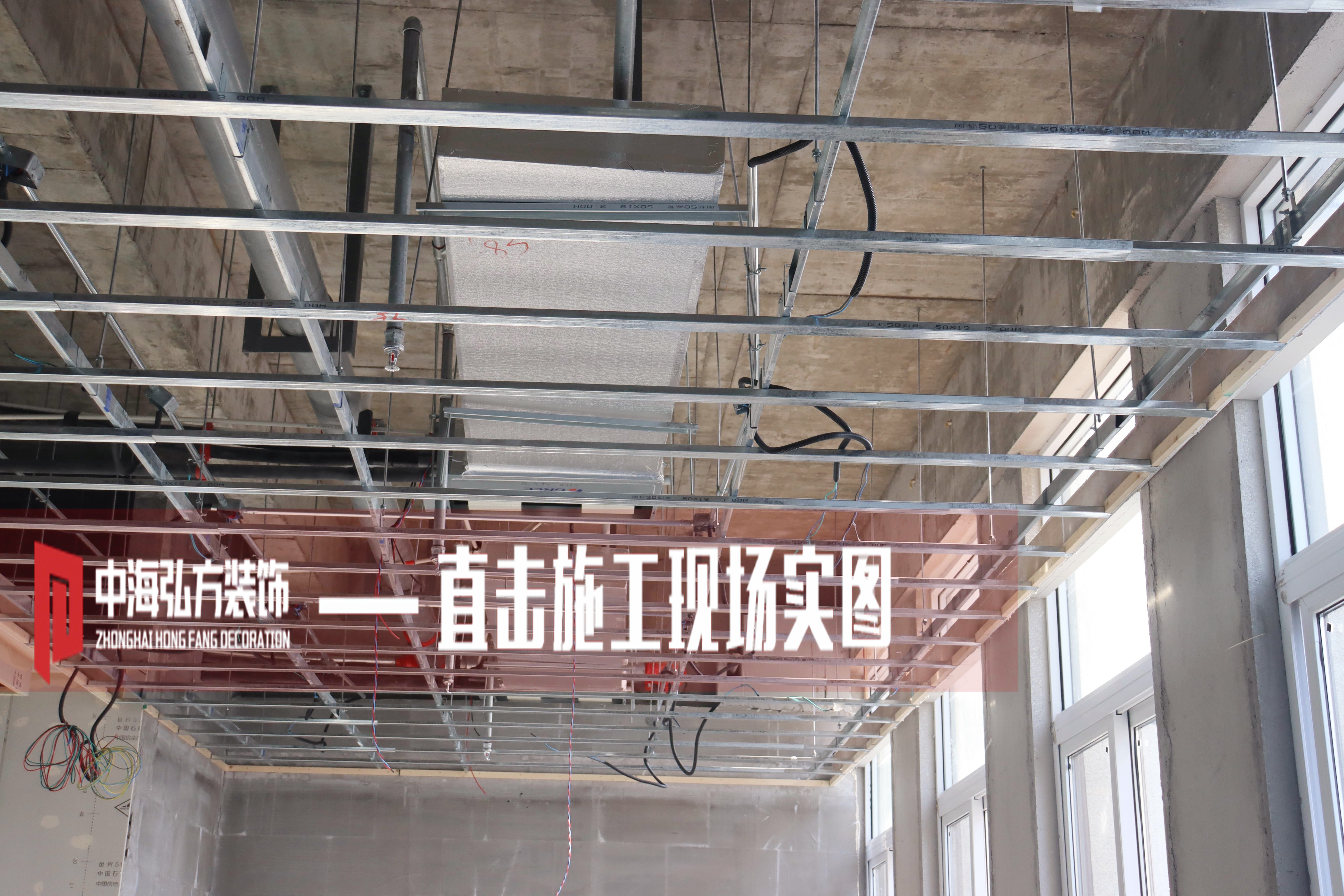 愚工智能辦公室裝修現場(chǎng)施工巡檢-二(圖4)